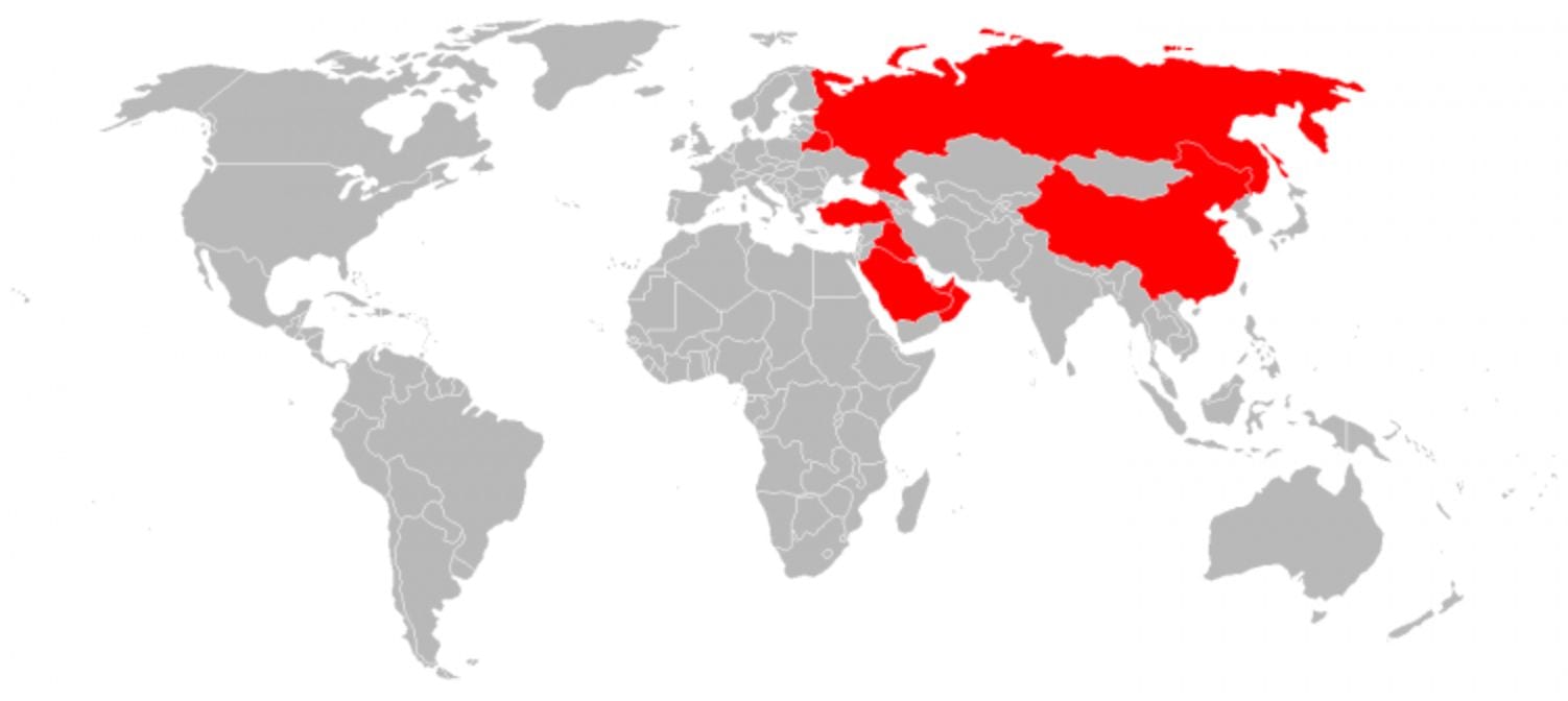 البلدان التي يكون فيها VPN غير قانوني