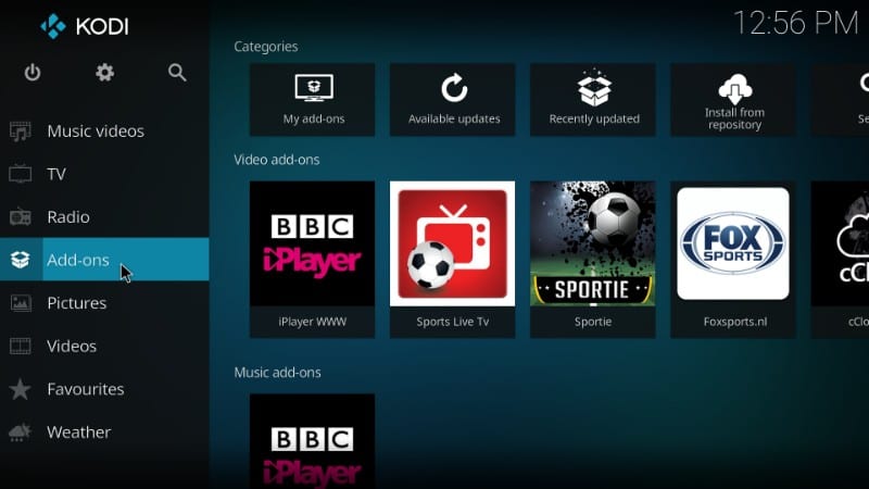componenti aggiuntivi di Kodi per streaming live di Coppa del mondo di calcio