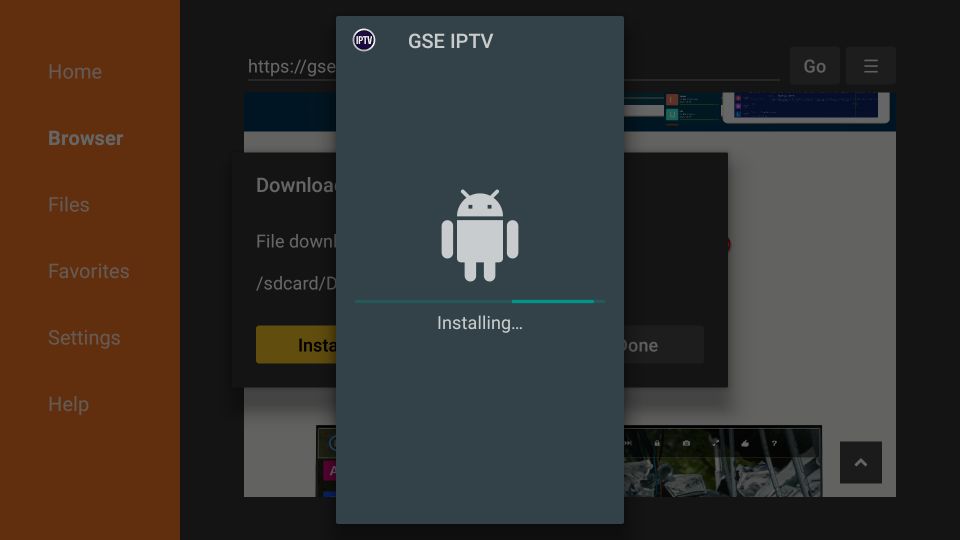 configurar o gse smart iptv no Firestick