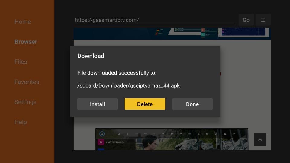 fireseにgse smart iptvをインストールする方法