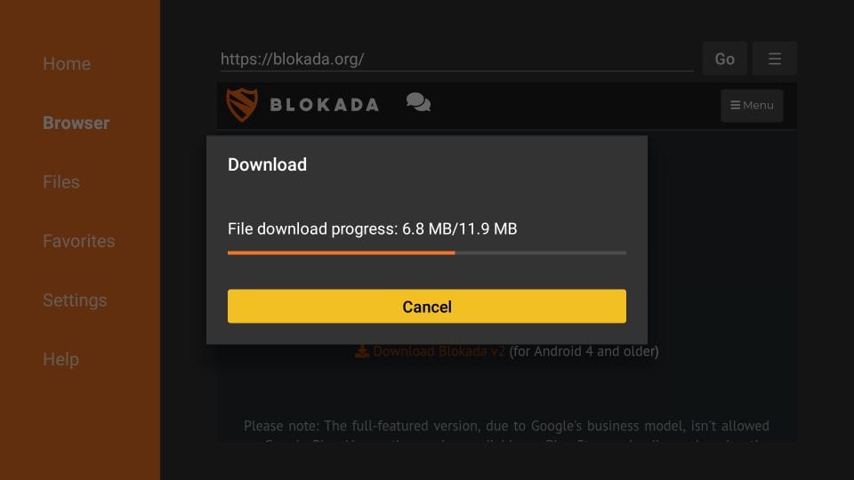 blokada apk downloaden op firestick