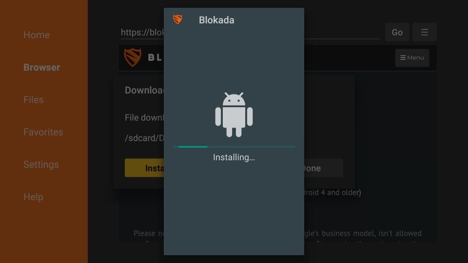 Cómo instalar Blokada en Fire Stick