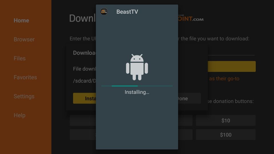 instalação beast tv iptv