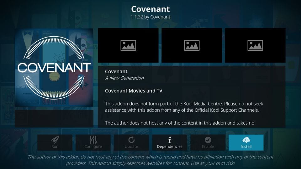 descargar Covenant Kodi