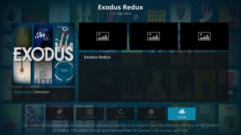как да инсталирате exodus redux kodi addon