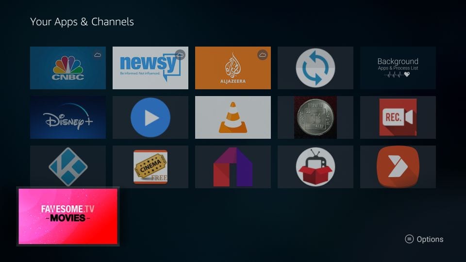 where to find fawesome tv on firestick