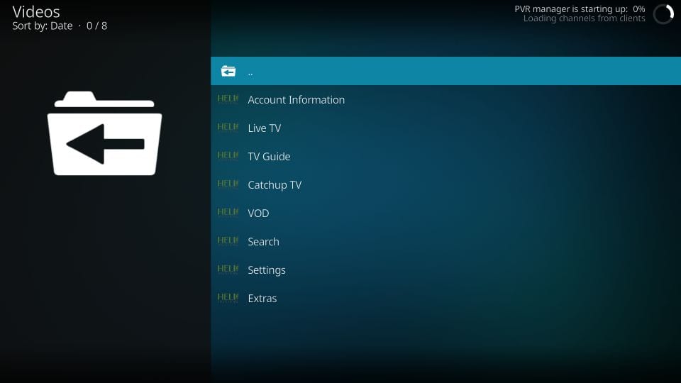 Stappen om helix tv-add-on op Kodi te installeren