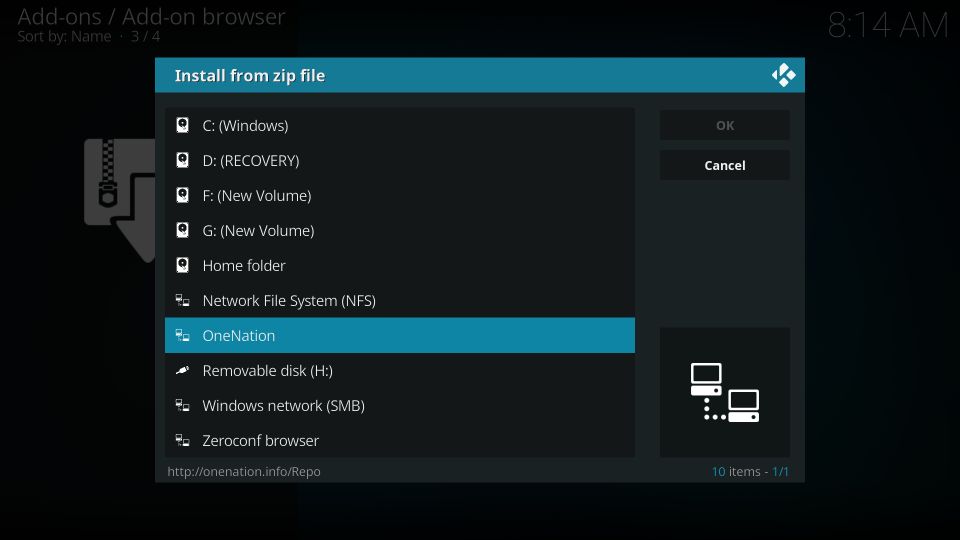 how to install planet mma on kodi