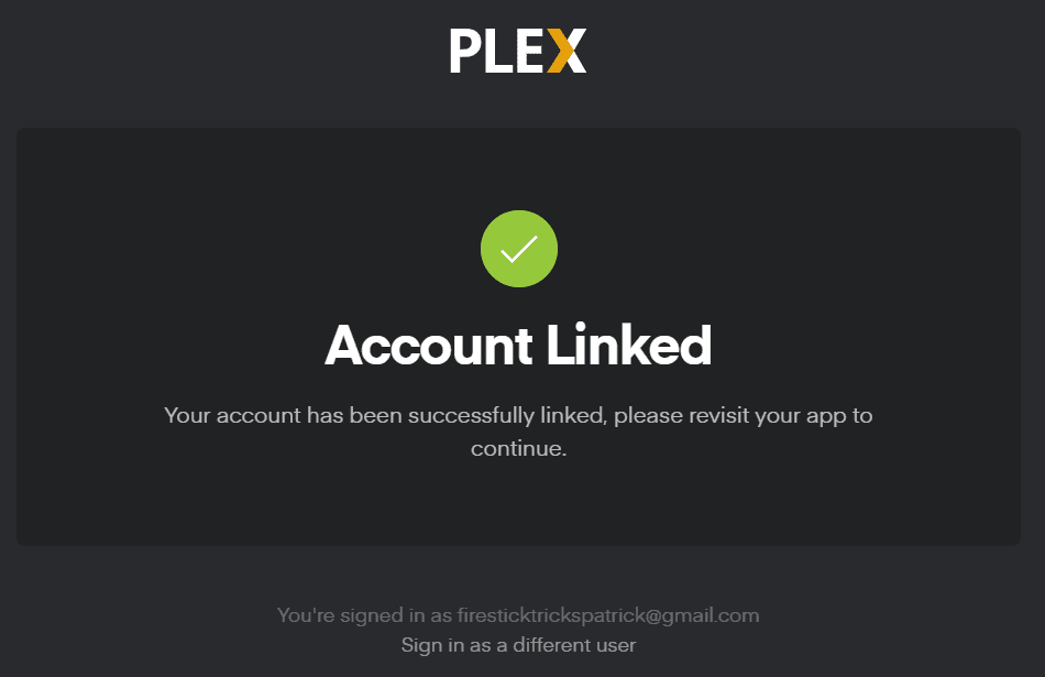 collegamento account plex su amazon firestick e android tv box