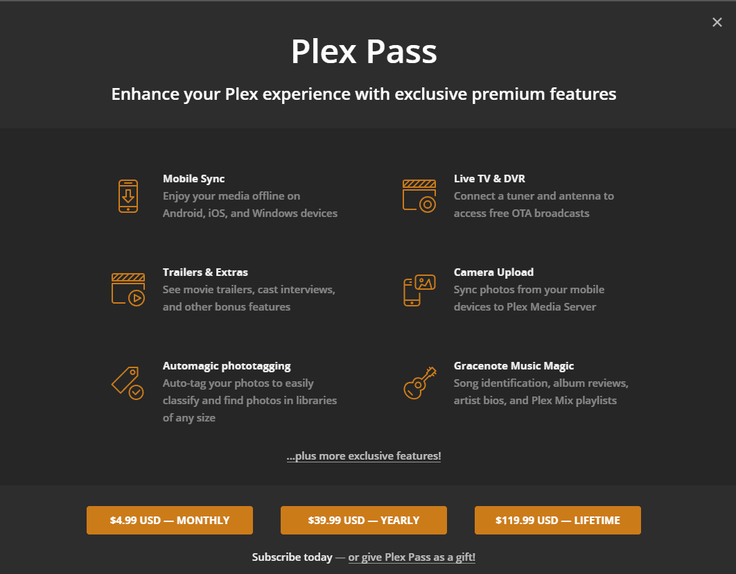 plex pass fordele