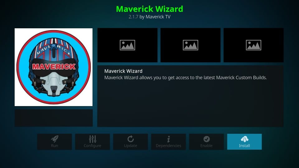 как установить Maverick Wizard на Kodi