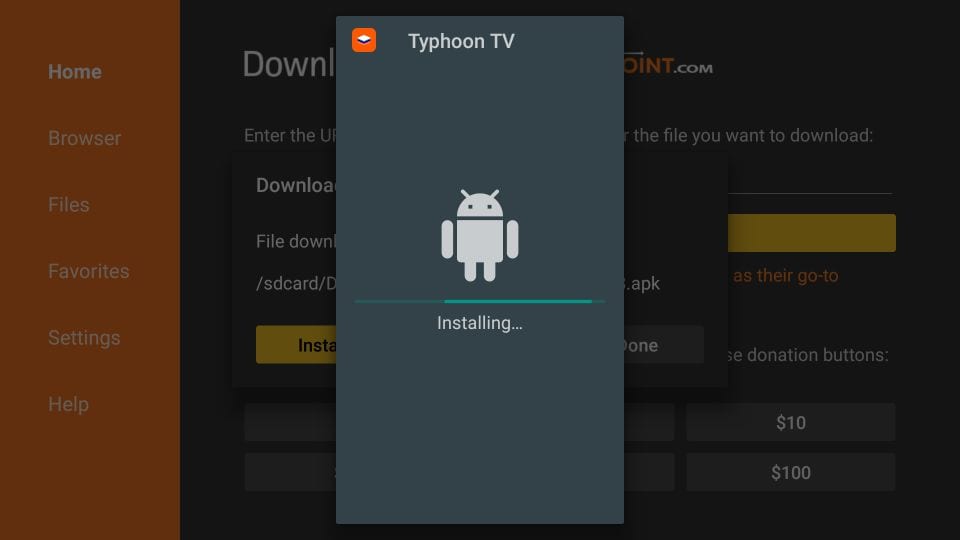 Instalación de la aplicación Typhoon Jailbreak