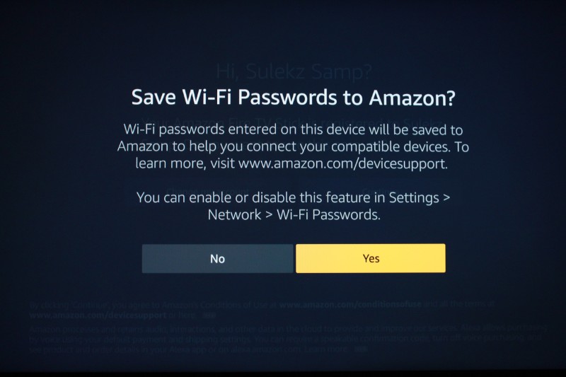 Amazonsko geslo za wifi geslo