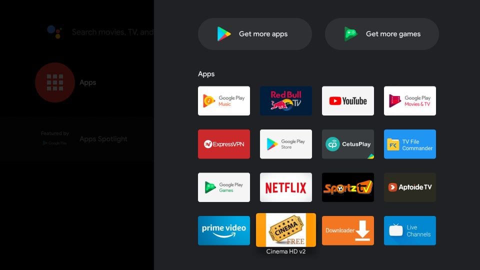 sideload aplikacje na Android TV Box