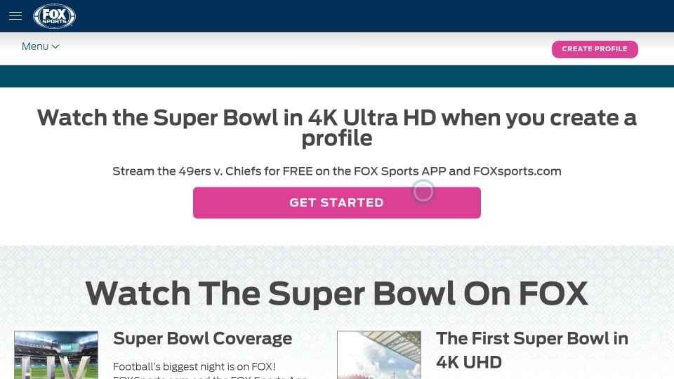 Abra el sitio web de Fox Sports en Amazon Fire TV Stick